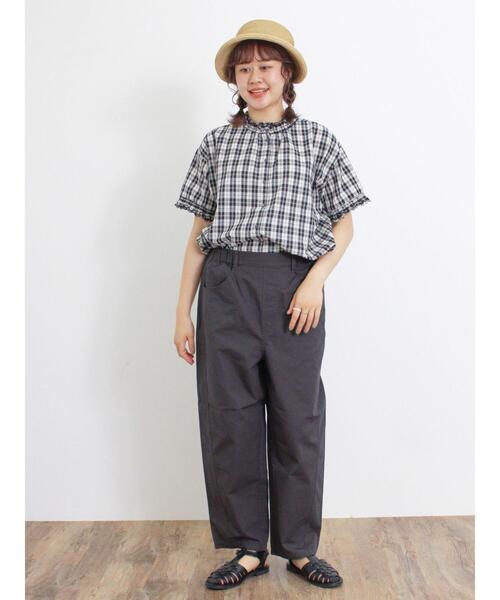 Samansa Mos2（サマンサ モスモス）の「スカラップフリル前後2WAYブラウス（シャツ/ブラウス・レディース・イエロー/オフホワイト/パープル/ベージュ/ブラック・F）」の20枚目の写真