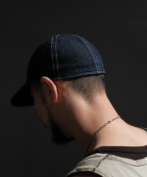 MILITARY(ミリタリー)の「【Military Reproduts ミリタリーリプロダクツ】デニムキャップ(キャップ・メンズ・インディゴブルー・FREE/7 1/2/7 1/4/MEDIUM/LARGE)」の8枚目の写真