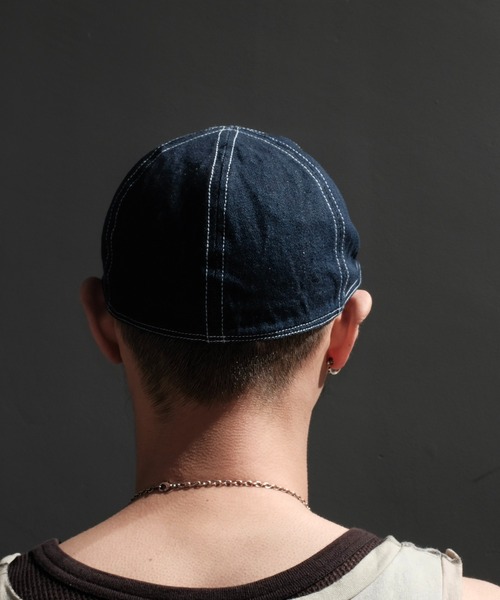 MILITARY(ミリタリー)の「【Military Reproduts ミリタリーリプロダクツ】デニムキャップ(キャップ・メンズ・インディゴブルー・FREE/7 1/2/7 1/4/MEDIUM/LARGE)」の9枚目の写真