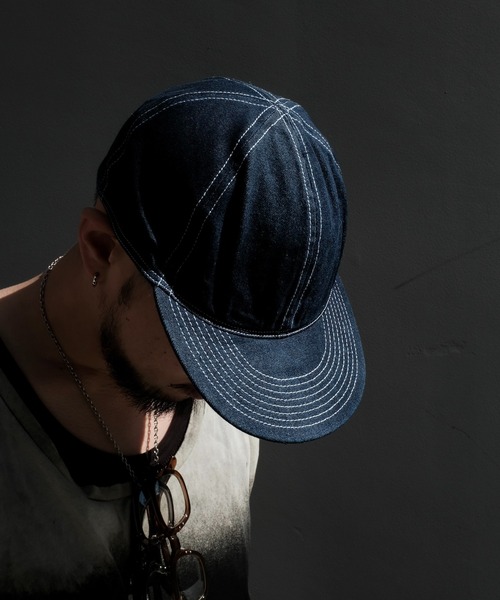 MILITARY(ミリタリー)の「【Military Reproduts ミリタリーリプロダクツ】デニムキャップ(キャップ・メンズ・インディゴブルー・FREE/7 1/2/7 1/4/MEDIUM/LARGE)」の10枚目の写真