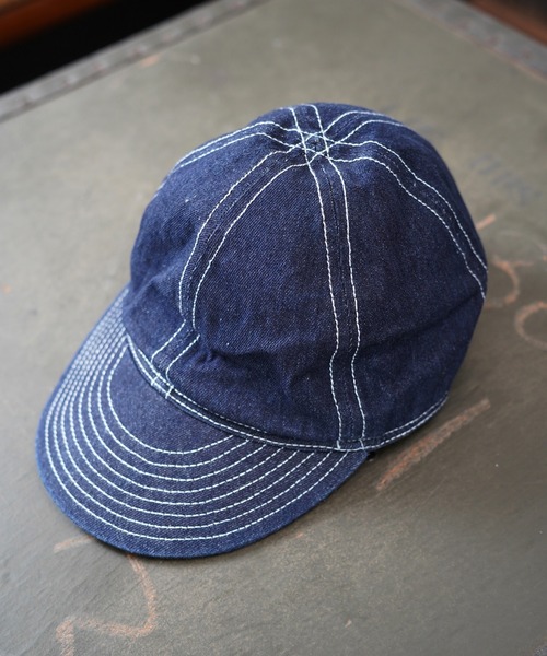 MILITARY(ミリタリー)の「【Military Reproduts ミリタリーリプロダクツ】デニムキャップ(キャップ・メンズ・インディゴブルー・FREE/7 1/2/7 1/4/MEDIUM/LARGE)」の11枚目の写真