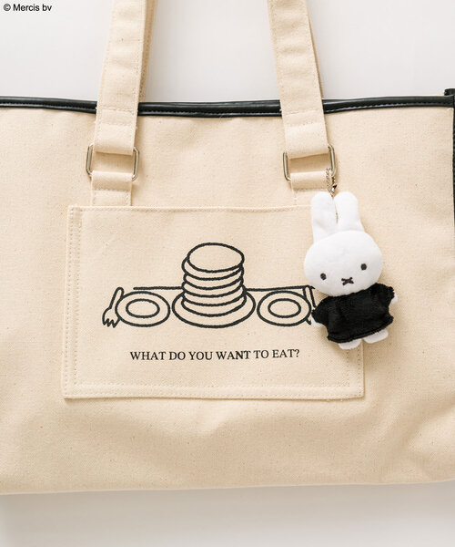 Miffy（ ミッフィー）の「miffyキャリーオントート（トートバッグ・レディース・ナチュラル/オフホワイト・FREE）」の3枚目の写真