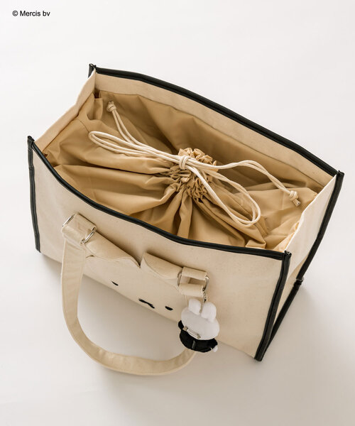 Miffy（ ミッフィー）の「miffyキャリーオントート（トートバッグ・レディース・ナチュラル/オフホワイト・FREE）」の15枚目の写真