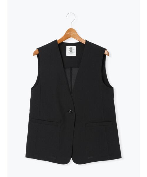 Lugnoncure（ルノンキュール）の「【セットアップ可】麻調ミドル丈ベスト（ベスト・レディース・ブラウン/ブラック・F）」の17枚目の写真
