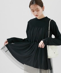 nissen | チュールキャミソールドッキングプルオーバー(Tシャツ/カットソー)