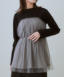 nissen | チュールキャミソールドッキングプルオーバー(Tシャツ/カットソー)