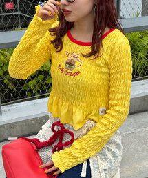 HELLO.SANFRANCISCO | 【HELLO.SANFRANCISCO/ハローサンフランシスコ】コラボASSシャーリングリンガーTEE(Tシャツ/カットソー)