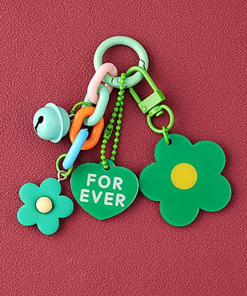 セール】【urge select】カラフル フラワー×チェーン キーホルダー