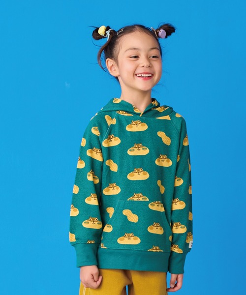 HOGAN RANCH WEAR（ホーガンランチウエア）の「ソウガラパーカー（パーカー・キッズ・グレー/グリーン/チャコール/ピンク・150/140/130/120/110/100/95/90/80）」の3枚目の写真