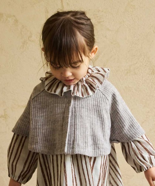 【セール】【NAOMI ITO（ナオミイトウ）】ニットケープ 新生児-100cm（ポンチョ）｜NAOMI ITO（ナオミイトウ）