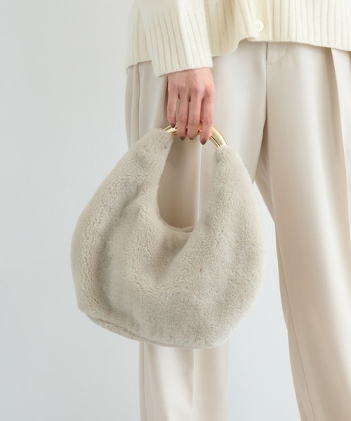 LE VERNIS(ル・ベルニ)の「BARNYARDSTORM / LE VERNIS(ル・ベルニ) / moubag(トートバッグ・レディース・ブラック/グレイッシュベージュ・FREE)」の4枚目の写真