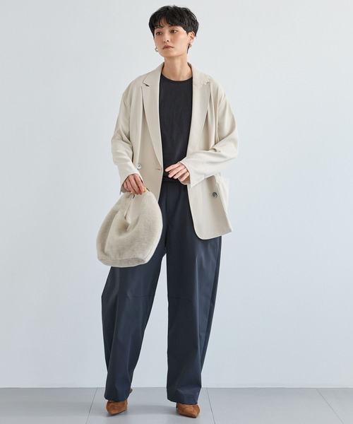 LE VERNIS(ル・ベルニ)の「BARNYARDSTORM / LE VERNIS(ル・ベルニ) / moubag(トートバッグ・レディース・ブラック/グレイッシュベージュ・FREE)」の6枚目の写真