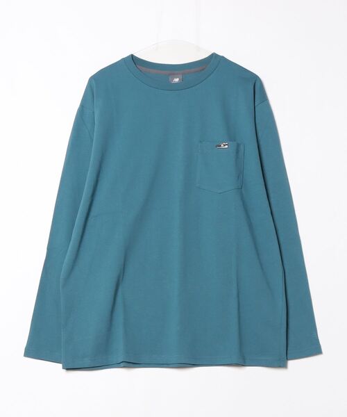 NEW BALANCE(ニューバランス)の「【別注】ニューバランス New Balance THE CITY シューパッチリラックスロングスリーブTシャ 限定コラボ(Tシャツ/カットソー・メンズ・ブラウン/ホワイト/カーキ/ターコイズブルー・S/M/L/LL)」の4枚目の写真