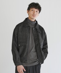 Buyer's Select/ヴィンテージ加工PU合皮A-2ショートブルゾン