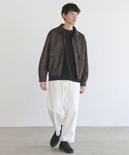 セール】Buyer's Select/ヴィンテージ加工PU合皮A-2ショートブルゾン