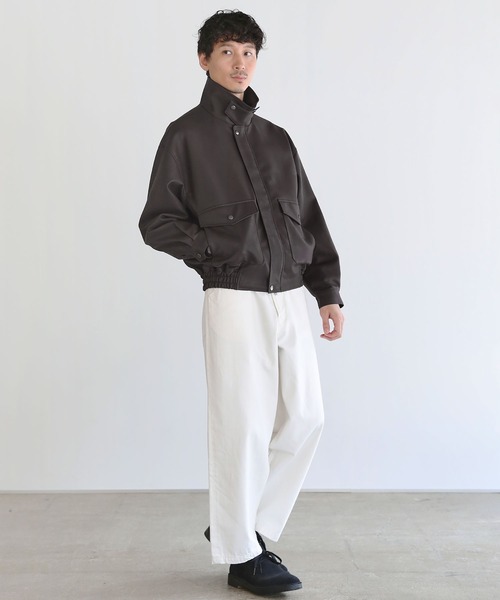 セール】Buyer's Select/ヴィンテージ加工PU合皮A-2ショートブルゾン