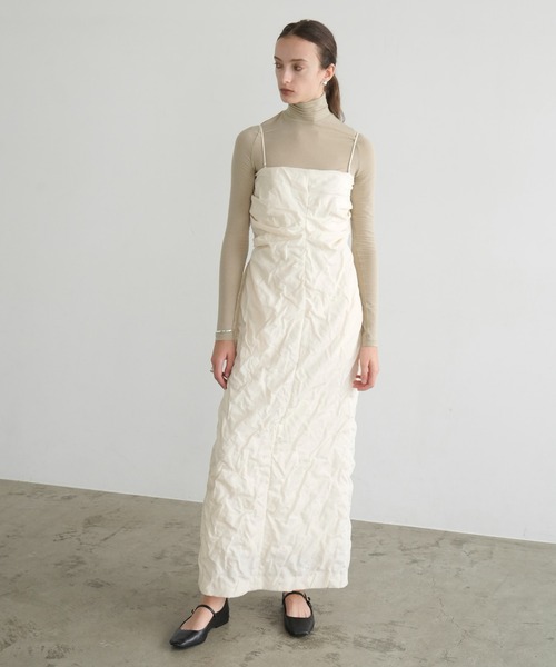 The Barnnet Ivory Cotton Dressワンピースフリー The Barnnet Ivory Cotton Dressワンピースフリー（dress/one