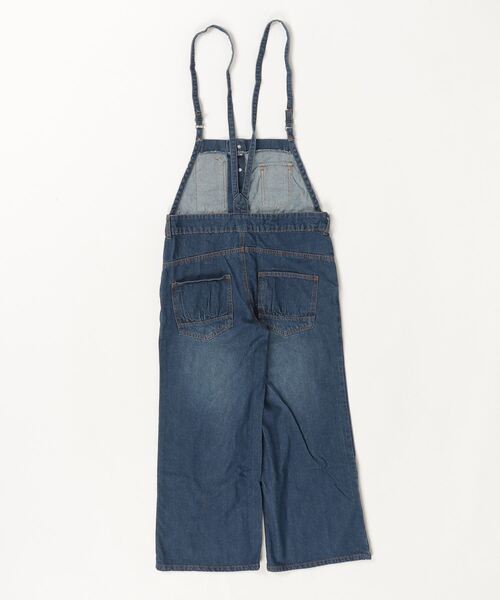 デニムサロペットワイドパンツ（サロペット/オーバーオール