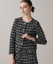 FOREVER 21 | 【2024FW】ツイードノーカラージャケット(ノーカラージャケット)