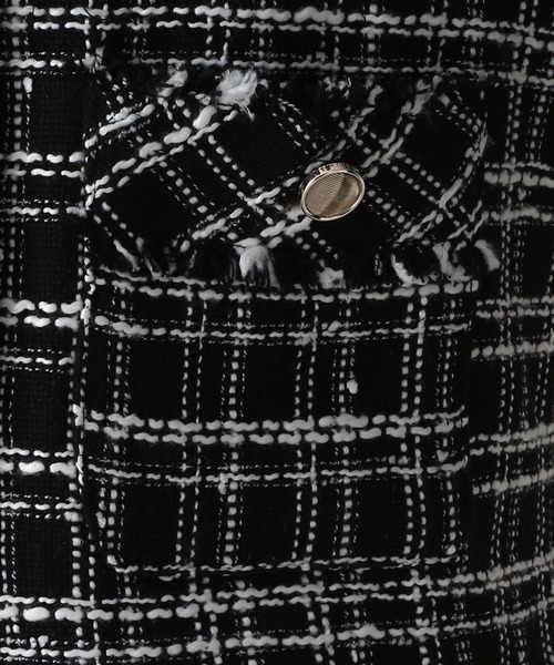 FOREVER 21（フォーエバー トゥエンティーワン）の「【2024FW】ツイードノーカラージャケット（ノーカラージャケット・レディース・ブラック/オフホワイト・FREE）」の19枚目の写真