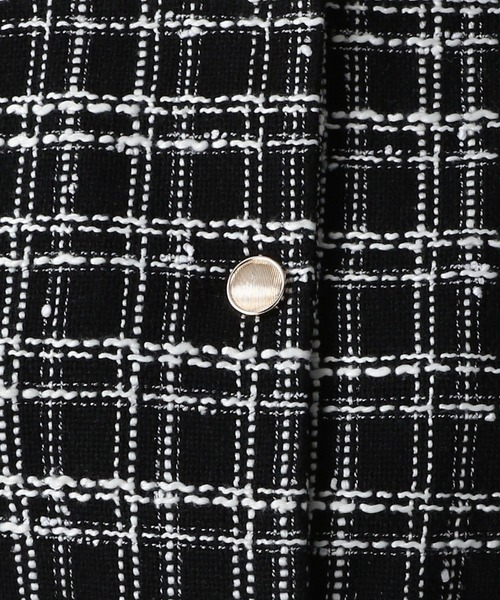 FOREVER 21（フォーエバー トゥエンティーワン）の「【2024FW】ツイードノーカラージャケット（ノーカラージャケット・レディース・ブラック/オフホワイト・FREE）」の20枚目の写真