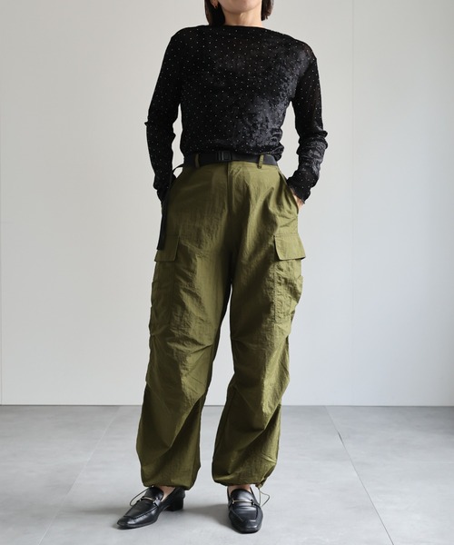 VELOUR HOT STONE L/S TOP（Tシャツ/カットソー）｜Ameri