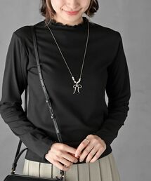 rps | 起毛リブＷハイネックカットソー(Tシャツ/カットソー)