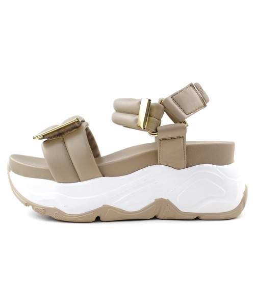 chocolates(チョコラテス)の「クッションベルト スポーツサンダル(サンダル・レディース・アイボリー/ブラック/ベージュ・L/LL/S/M)」の5枚目の写真