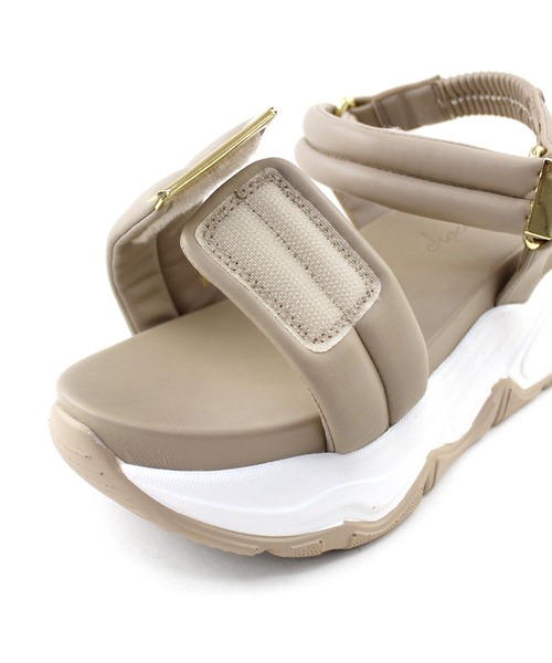 chocolates(チョコラテス)の「クッションベルト スポーツサンダル(サンダル・レディース・アイボリー/ブラック/ベージュ・L/LL/S/M)」の10枚目の写真