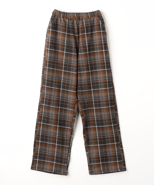 green label relaxing（グリーンレーベルリラクシング）の「TJ オンブレチェック ネルパンツ / キッズ  140cm-160cm（その他パンツ・キッズ・ワインレッド/オレンジ系その他・140cm/160cm/150cm）」の5枚目の写真