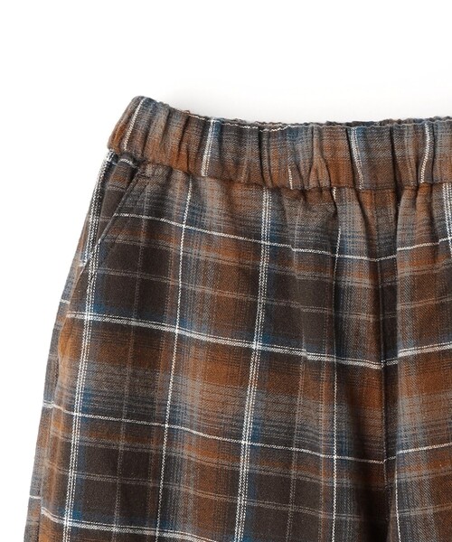 green label relaxing（グリーンレーベルリラクシング）の「TJ オンブレチェック ネルパンツ / キッズ  140cm-160cm（その他パンツ・キッズ・ワインレッド/オレンジ系その他・140cm/160cm/150cm）」の7枚目の写真