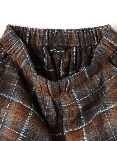 green label relaxing（グリーンレーベルリラクシング）の「TJ オンブレチェック ネルパンツ / キッズ  140cm-160cm（その他パンツ・キッズ・ワインレッド/オレンジ系その他・140cm/160cm/150cm）」の10枚目の写真