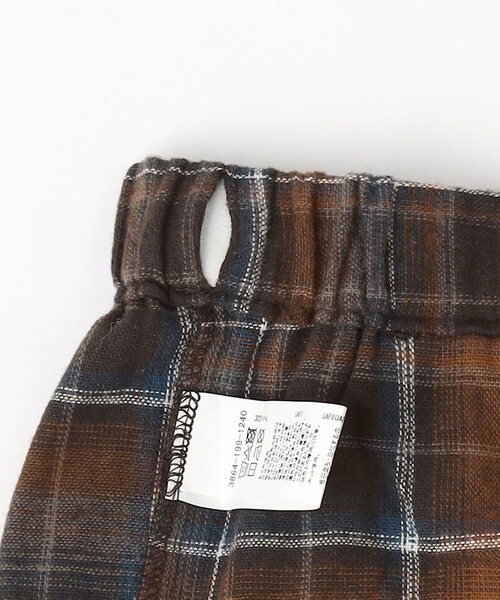 green label relaxing（グリーンレーベルリラクシング）の「TJ オンブレチェック ネルパンツ / キッズ  140cm-160cm（その他パンツ・キッズ・ワインレッド/オレンジ系その他・140cm/160cm/150cm）」の12枚目の写真