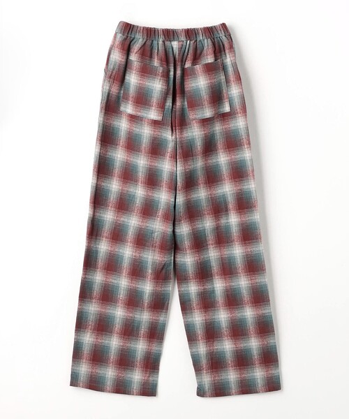 green label relaxing（グリーンレーベルリラクシング）の「TJ オンブレチェック ネルパンツ / キッズ  140cm-160cm（その他パンツ・キッズ・ワインレッド/オレンジ系その他・140cm/160cm/150cm）」の14枚目の写真