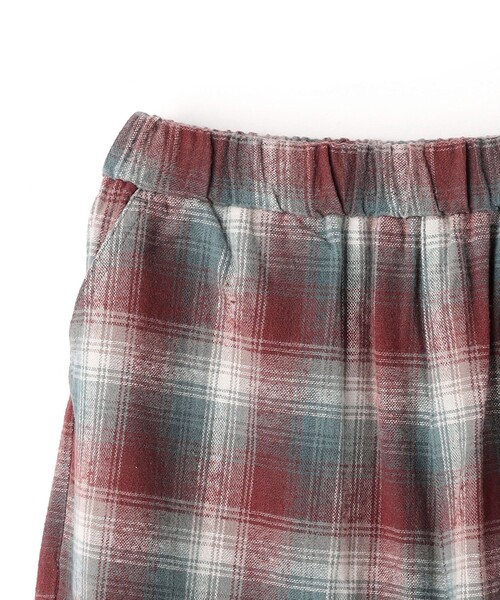 green label relaxing（グリーンレーベルリラクシング）の「TJ オンブレチェック ネルパンツ / キッズ  140cm-160cm（その他パンツ・キッズ・ワインレッド/オレンジ系その他・140cm/160cm/150cm）」の15枚目の写真