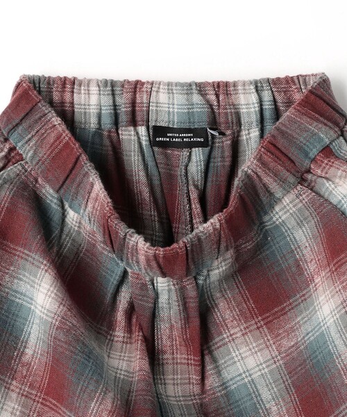 green label relaxing（グリーンレーベルリラクシング）の「TJ オンブレチェック ネルパンツ / キッズ  140cm-160cm（その他パンツ・キッズ・ワインレッド/オレンジ系その他・140cm/160cm/150cm）」の16枚目の写真