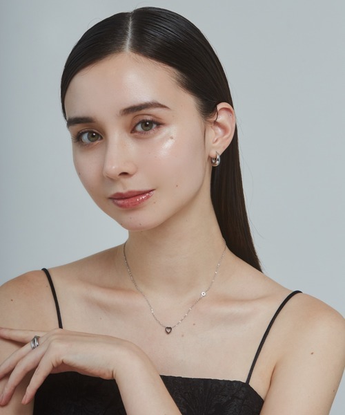 ciite' surgical stainless（シーテサージカルステンレス）の「【 金属アレルギー対応 】 ビジュー ミニハートネックレス サージカルステンレス（ネックレス・レディース・ゴールド/シルバー/ピンクゴールド・FREE）」の6枚目の写真