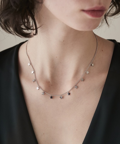 ⭐️  スターリングシルバー ネックレス☆ビンテージ 星 ネックレス シルバー 925 スター マーク シルバーネックレス 立体