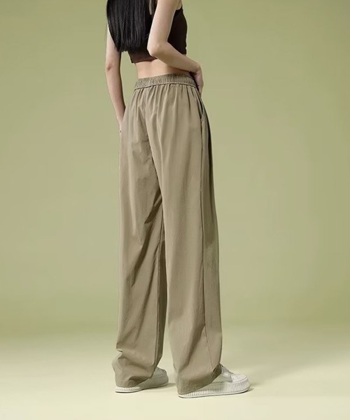 Miniministore（ミニミニストア）の「ワイドパンツ レディースハイウエスト美脚（カーゴパンツ・レディース・カーキ/ブラック/ダークグレー/ダークベージュ/ライトグレー・M/L）」の18枚目の写真