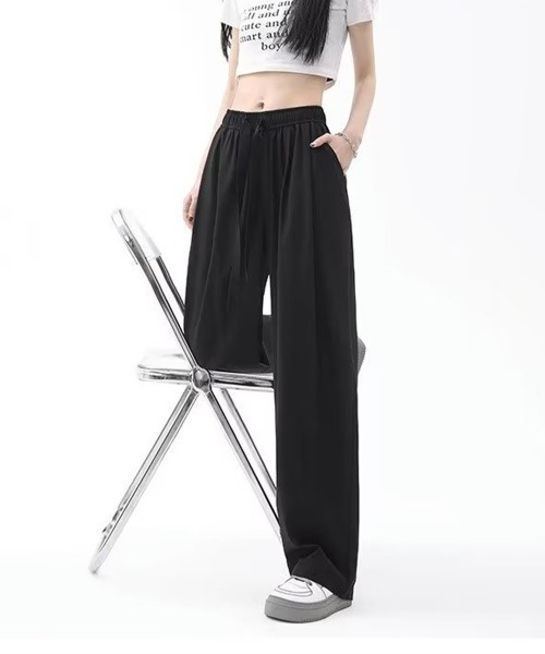 Miniministore（ミニミニストア）の「ワイドパンツ レディースハイウエスト美脚（カーゴパンツ・レディース・カーキ/ブラック/ダークグレー/ダークベージュ/ライトグレー・M/L）」の19枚目の写真