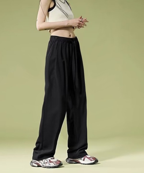 Miniministore（ミニミニストア）の「ワイドパンツ レディースハイウエスト美脚（カーゴパンツ・レディース・カーキ/ブラック/ダークグレー/ダークベージュ/ライトグレー・M/L）」の20枚目の写真
