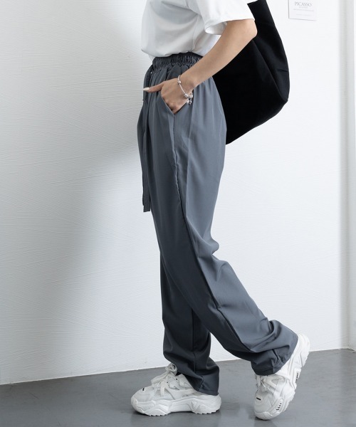Miniministore（ミニミニストア）の「ワイドパンツ レディースハイウエスト美脚（カーゴパンツ・レディース・カーキ/ブラック/ダークグレー/ダークベージュ/ライトグレー・M/L）」の14枚目の写真