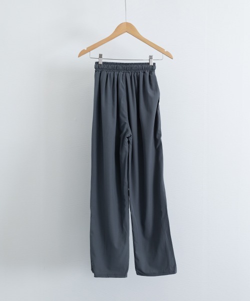 Miniministore（ミニミニストア）の「ワイドパンツ レディースハイウエスト美脚（カーゴパンツ・レディース・カーキ/ブラック/ダークグレー/ダークベージュ/ライトグレー・M/L）」の7枚目の写真