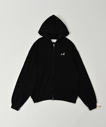 ADAM PATEK（アダムパテック）の「【ADAMPATEK/アダムパテック】logo zip up hoodie / ロゴ刺繍ルーズジップアップパーカー（パーカー）」
