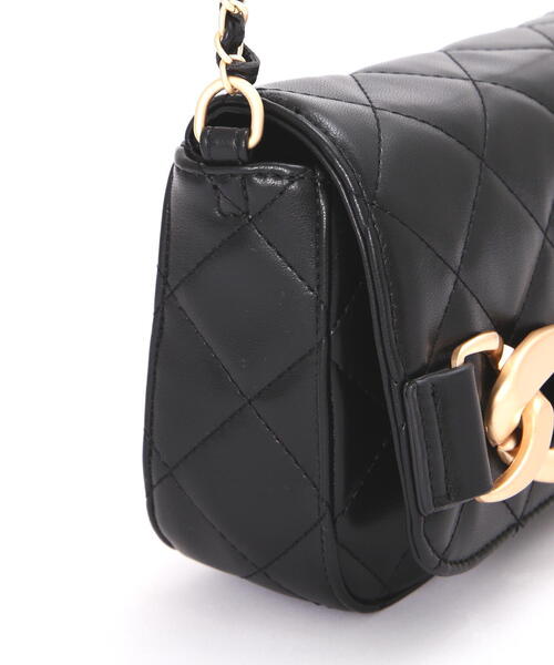 EDIT COLOGNE(エディットコロン)の「キルトチェーンショルダーバッグ(ショルダーバッグ・レディース・ライトグリーン/ホワイト系その他/ブラック・フリ-)」の10枚目の写真