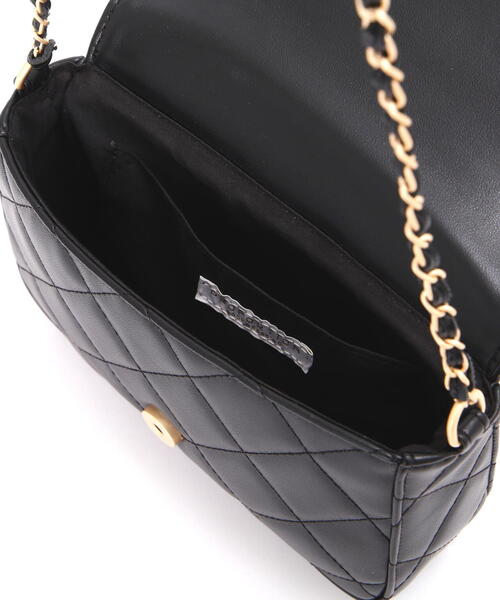 EDIT COLOGNE(エディットコロン)の「キルトチェーンショルダーバッグ(ショルダーバッグ・レディース・ライトグリーン/ホワイト系その他/ブラック・フリ-)」の11枚目の写真