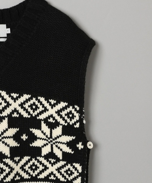 niko and...（ニコアンド）の「【WILLIAM B.ELIOTT】ノルディックベスト（ベスト・レディース・アイボリー/ブラック・FREE）」の8枚目の写真