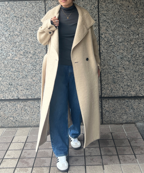 Rouge vif(ルージュヴィフ)の「モヘアシャギーテーラーコート(その他アウター・レディース・ベージュ/オフホワイト・36/38)」の14枚目の写真