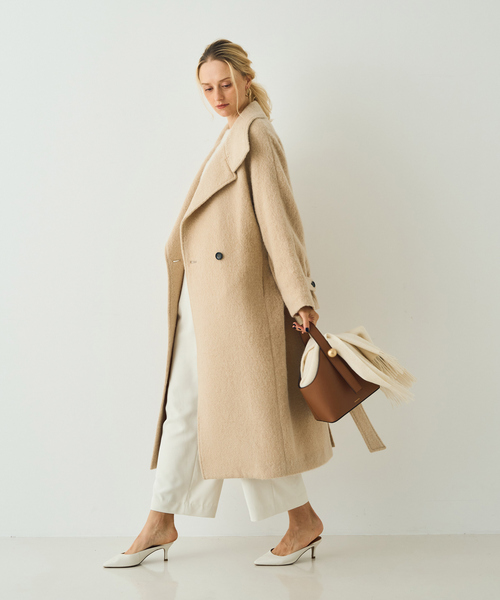 Rouge vif(ルージュヴィフ)の「モヘアシャギーテーラーコート(その他アウター・レディース・ベージュ/オフホワイト・36/38)」の18枚目の写真