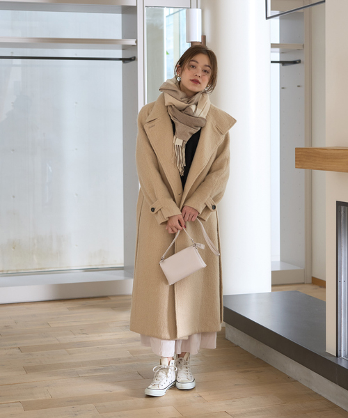 Rouge vif（ルージュヴィフ）の「モヘアシャギーテーラーコート